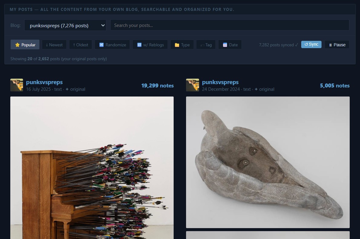 tttttttumblr my posts screenshot
